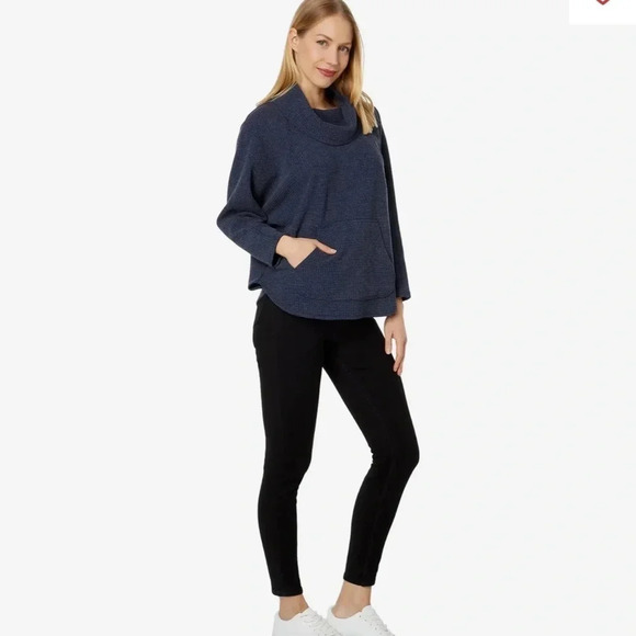 Lilla P Textured Waffle Oversized Easy Turtleneck - Picture 3 of 10